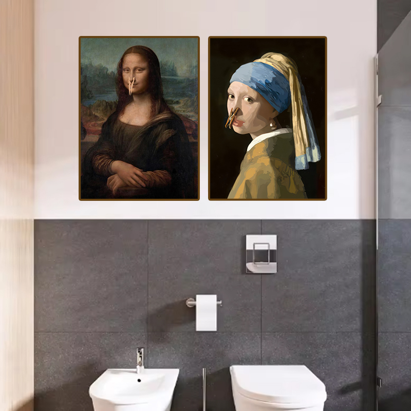 1pc Funny Abstract Bathroom To - огляд і ціна Home Decor Design Interior