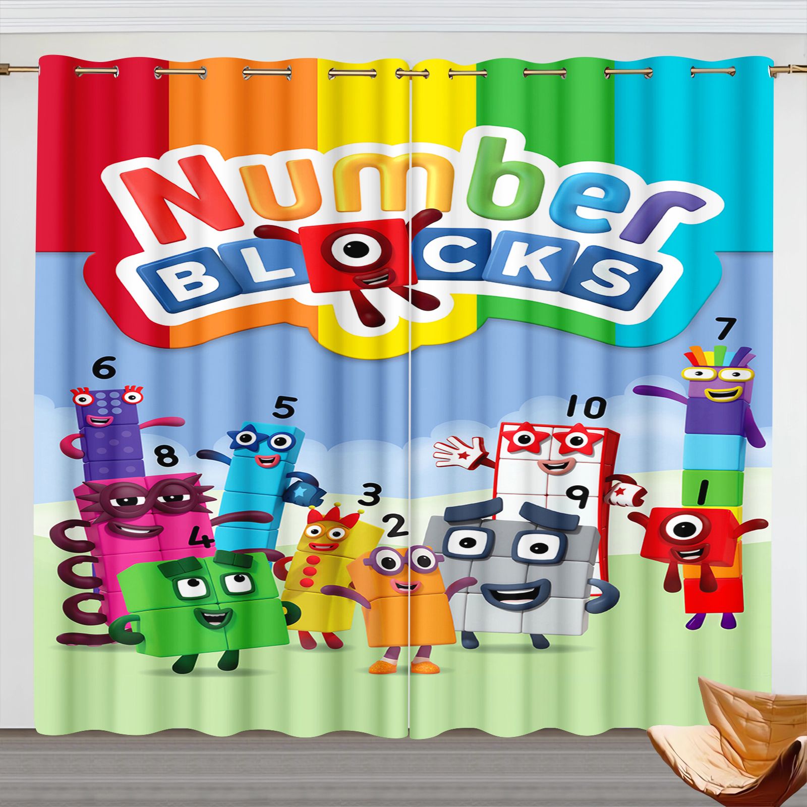 Numberblocks Cartoon Curtains, - огляд і ціна Home Decor Curtains