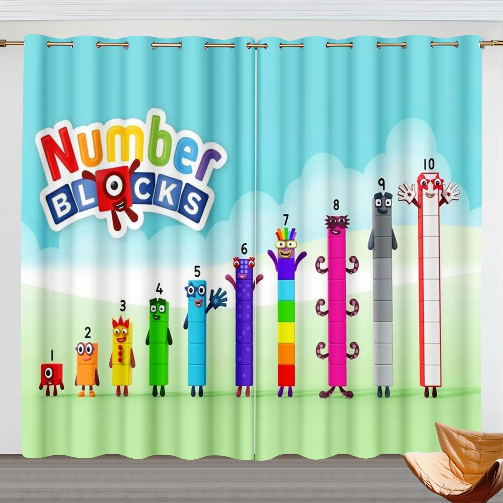 Numberblocks Cartoon Curtains, - огляд і ціна Home Decor Curtains