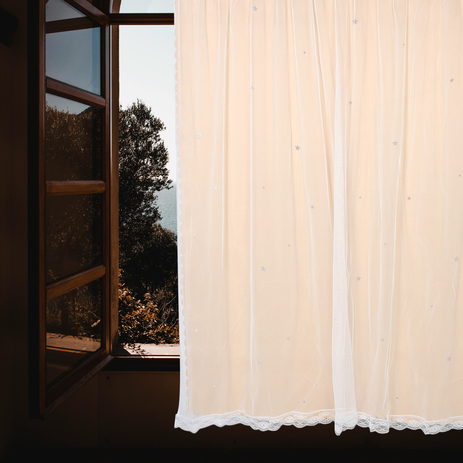 Star Hollow Pattern Blackout C - огляд і ціна Home Decor Curtains