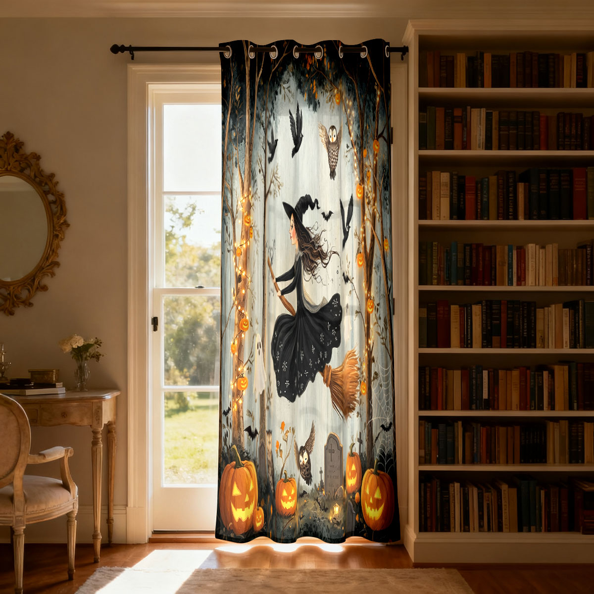 1PC Halloween Witch Pumpkin Gh - огляд і ціна Home Decor Curtains