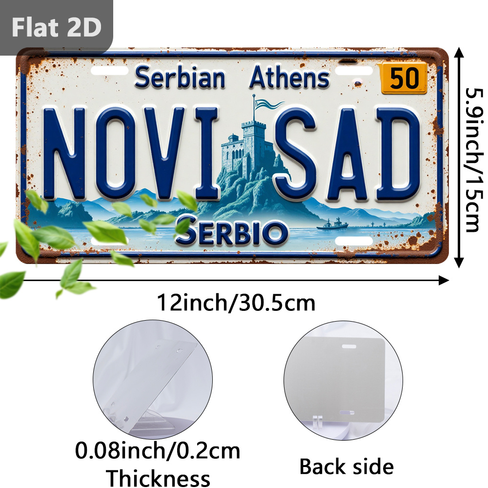Vintage Novi Sad Cityscape Tin - огляд і ціна Home Decor Novi Sad