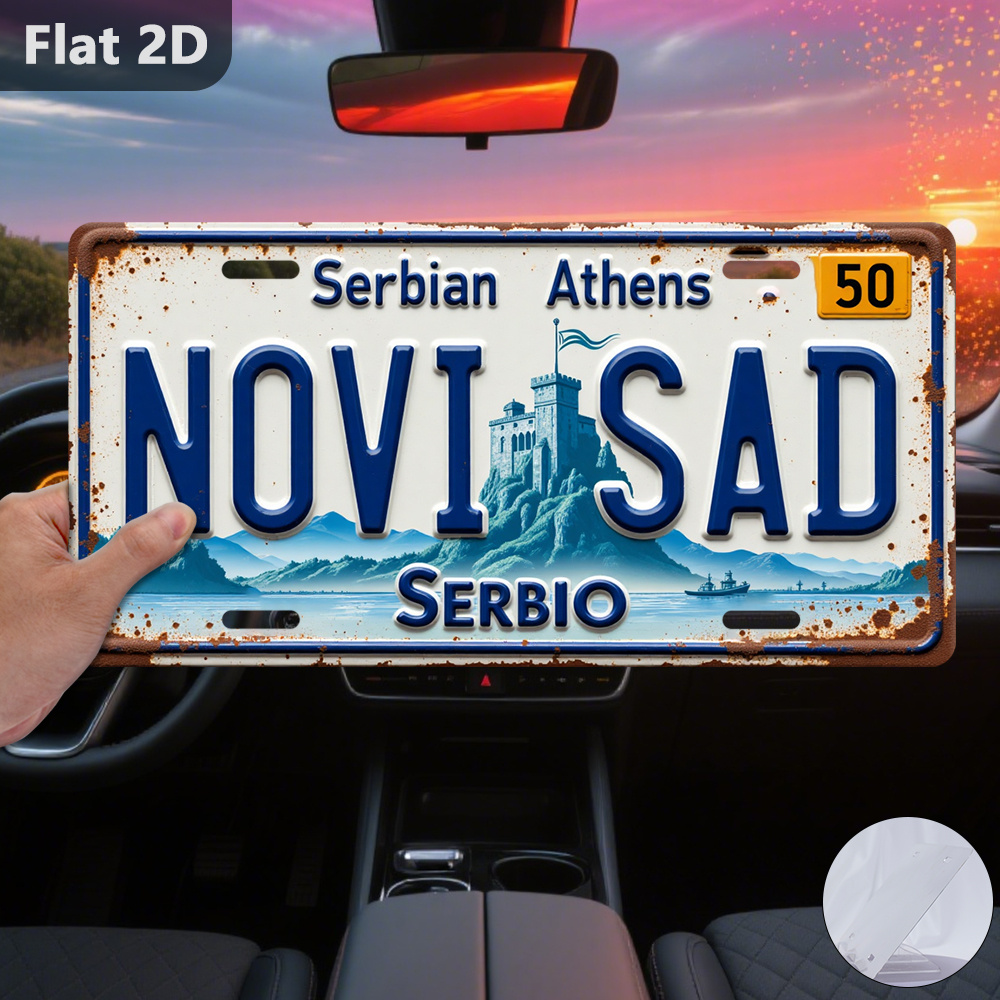 Vintage Novi Sad Cityscape Tin - огляд і ціна Home Decor Novi Sad