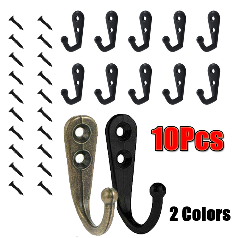 10Pcs Wall Mounted Coat Hanger - огляд і ціна Home Decor Rustic