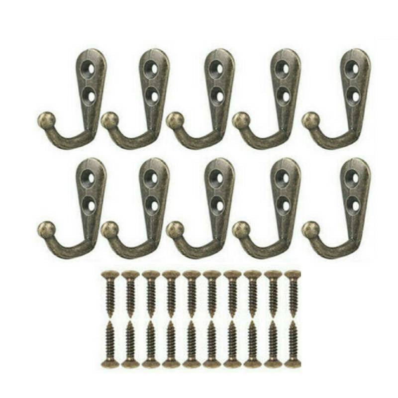 10Pcs Wall Mounted Coat Hanger - огляд і ціна Home Decor Rustic