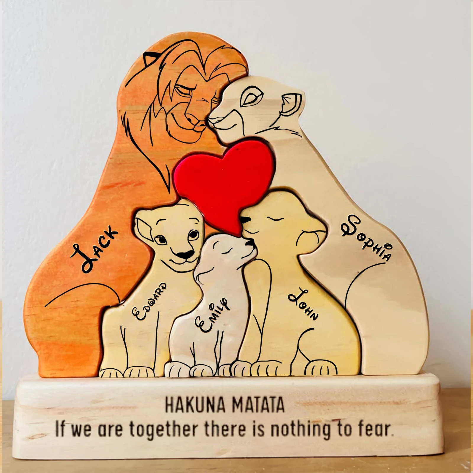 Art Wooden Family Puzzle Perso - огляд і ціна Home Decor Modern Organic