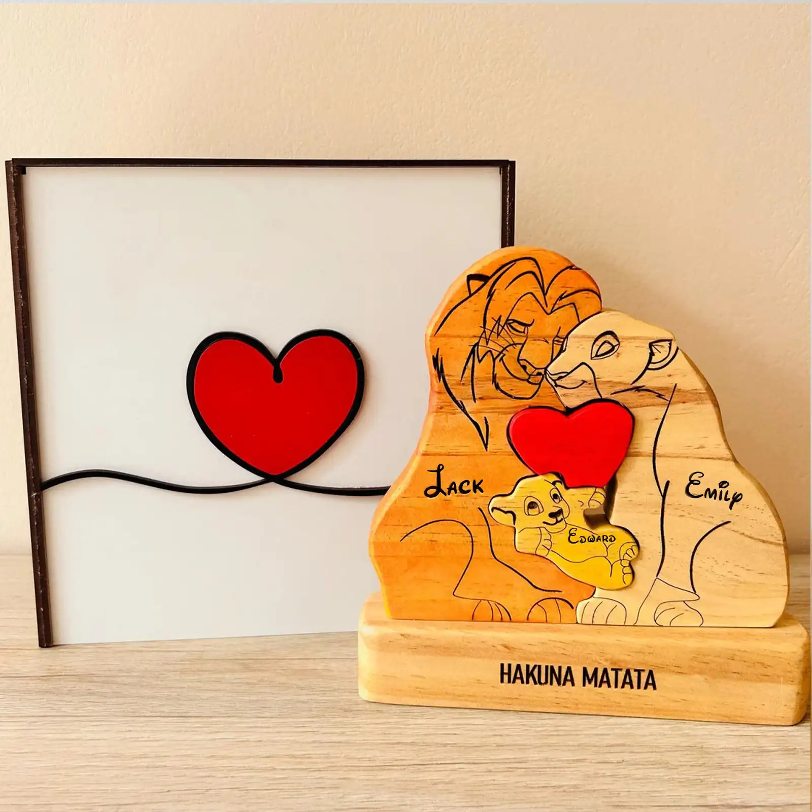 Art Wooden Family Puzzle Perso - огляд і ціна Home Decor Modern Organic