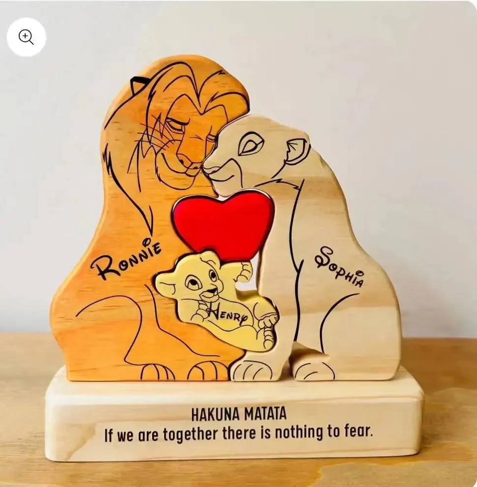 Art Wooden Family Puzzle Perso - огляд і ціна Home Decor Modern Organic