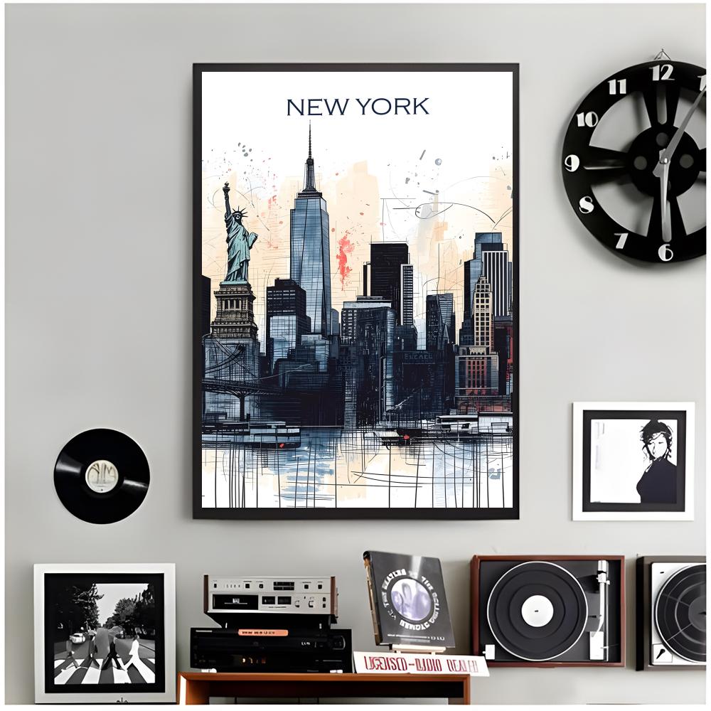 city travel canvas New York Po - огляд і ціна Home Decor New York