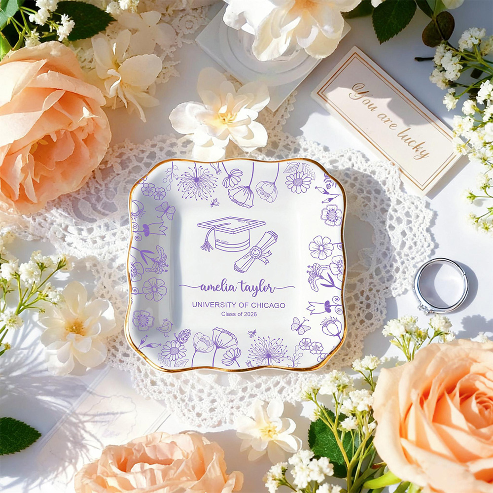 Personalised Bestie Photo Trin - огляд і ціна Ceramic Trinket Dish