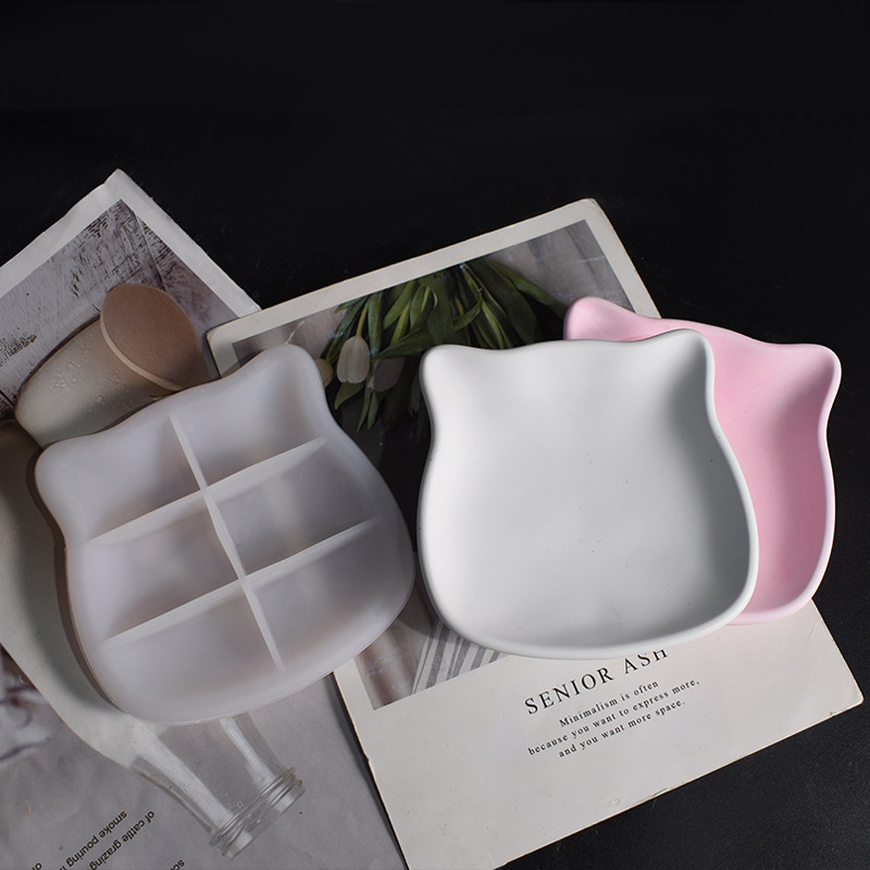 Plaster Cat Dish Mold Kitten T - огляд і ціна Ceramic Trinket Dish