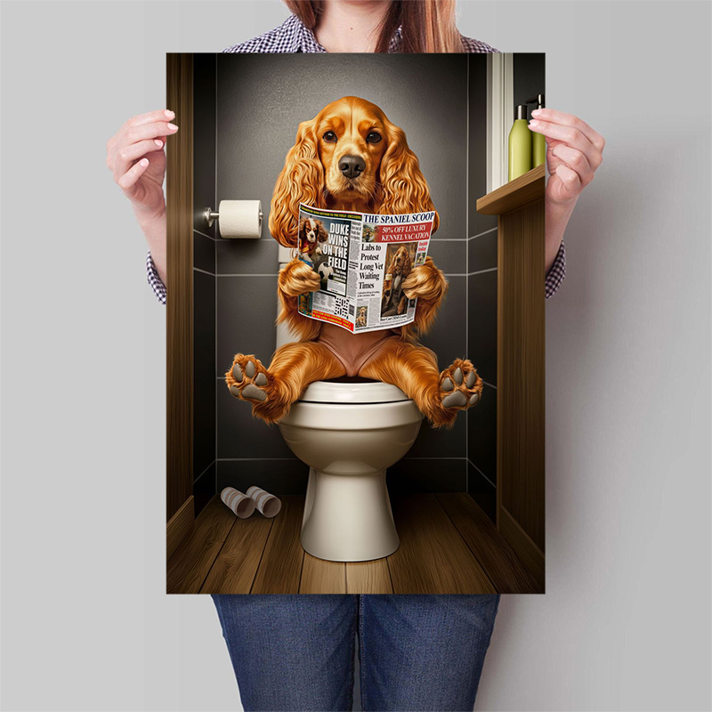 Goldendoodle Monkey Highland C - огляд і ціна Watercolor Poster Print