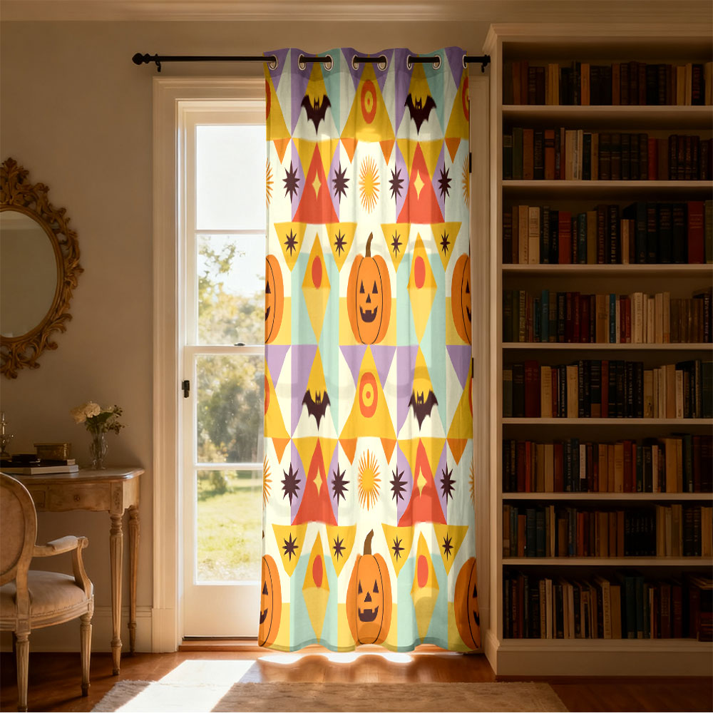 1pc Halloween pumpkin bat geom - огляд і ціна Home Decor Curtains