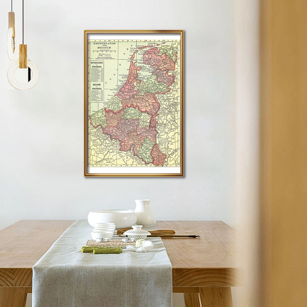 42*59cm The 1914 Belgium and N - огляд і ціна Home Decor Netherlands