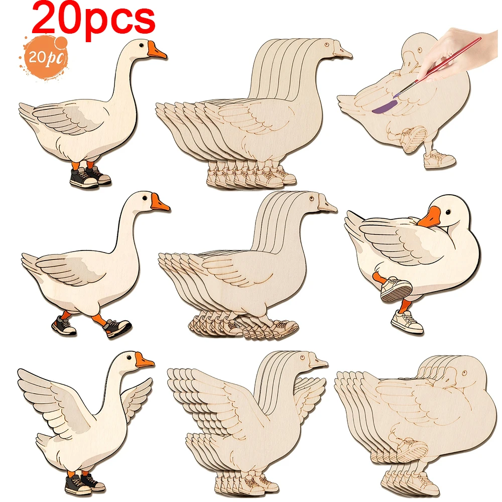 20pcs Unfinished Wooden Craft  - огляд і ціна Home Decor Kit