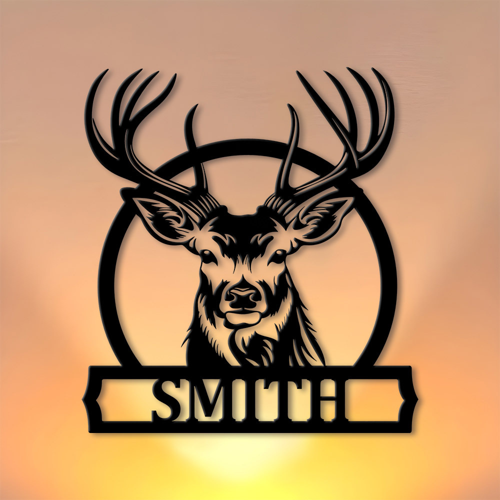 Personalized Deer Family Name  - огляд і ціна Home Decor Rustic