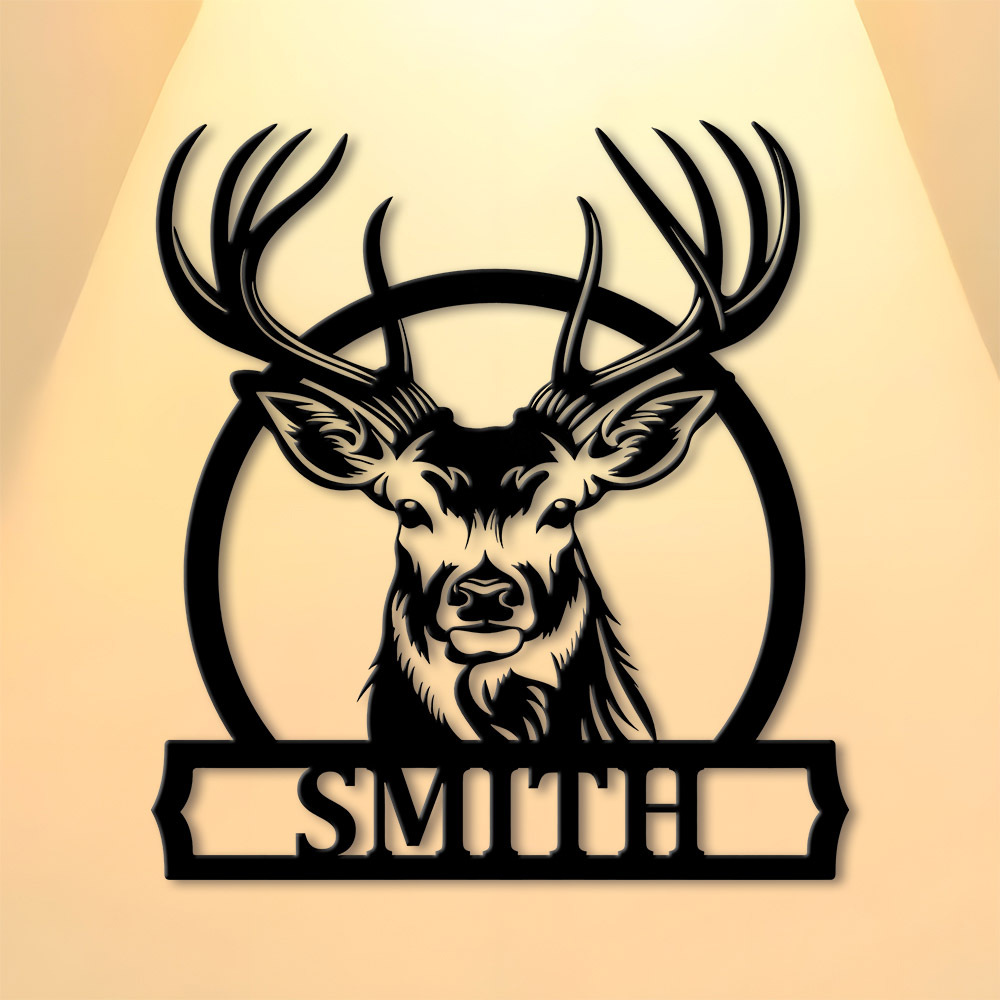 Personalized Deer Family Name  - огляд і ціна Home Decor Rustic