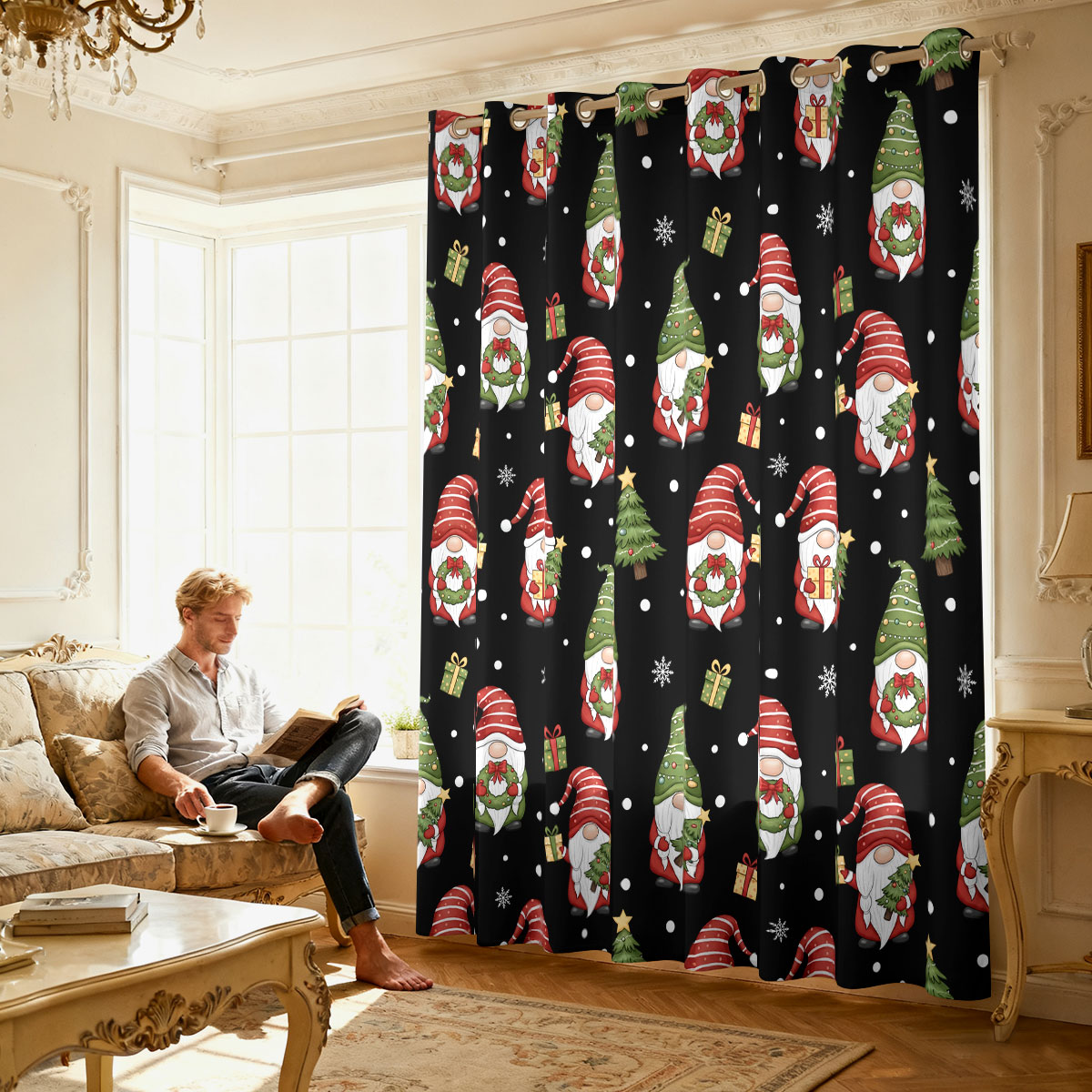 Christmas Dwarf Xmas Tree Gift - огляд і ціна Home Decor Curtains